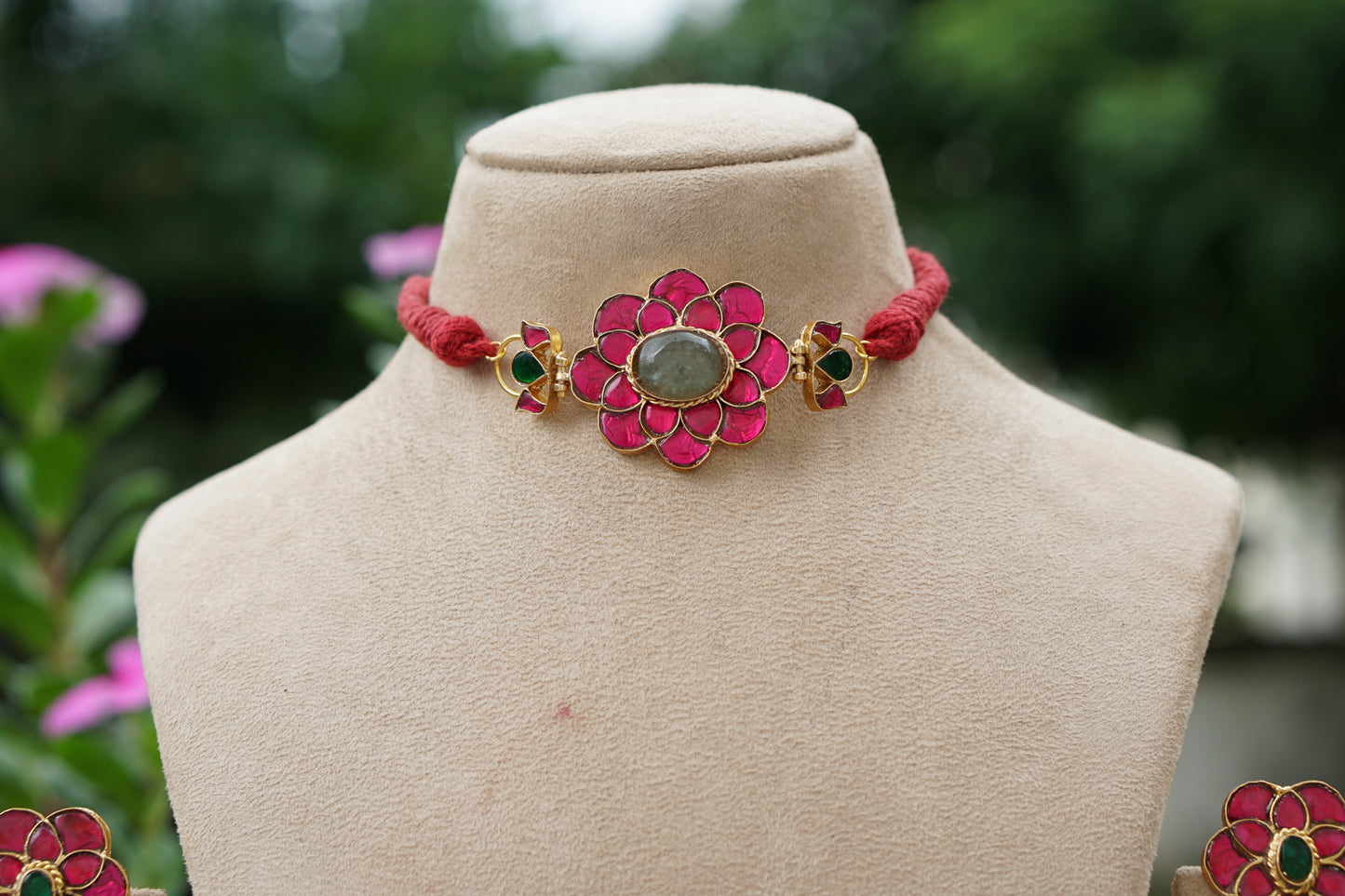 Kundan Choker Set (4-9479)(R)