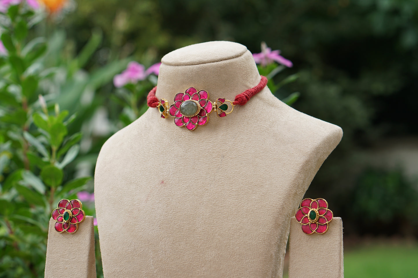 Kundan Choker Set (4-9479)(R)