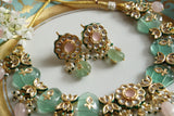 Kundan Necklace set (4-8760)(B)