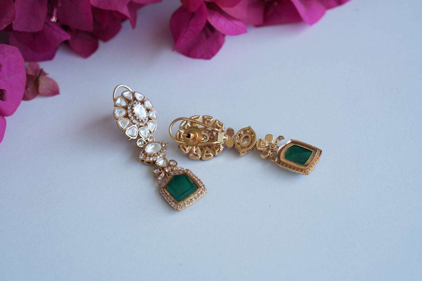 Polki Earrings (1-4994)(B) - JEWELSTYLE