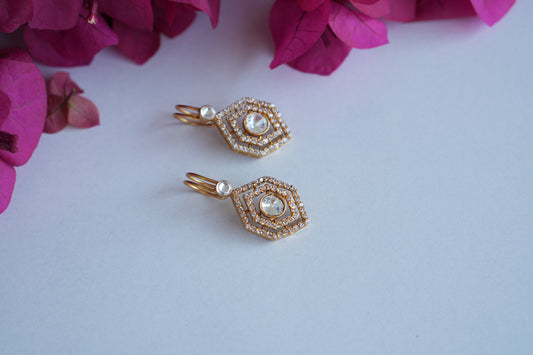 Polki Bugadi Earrings (1-5019)(B) - JEWELSTYLE