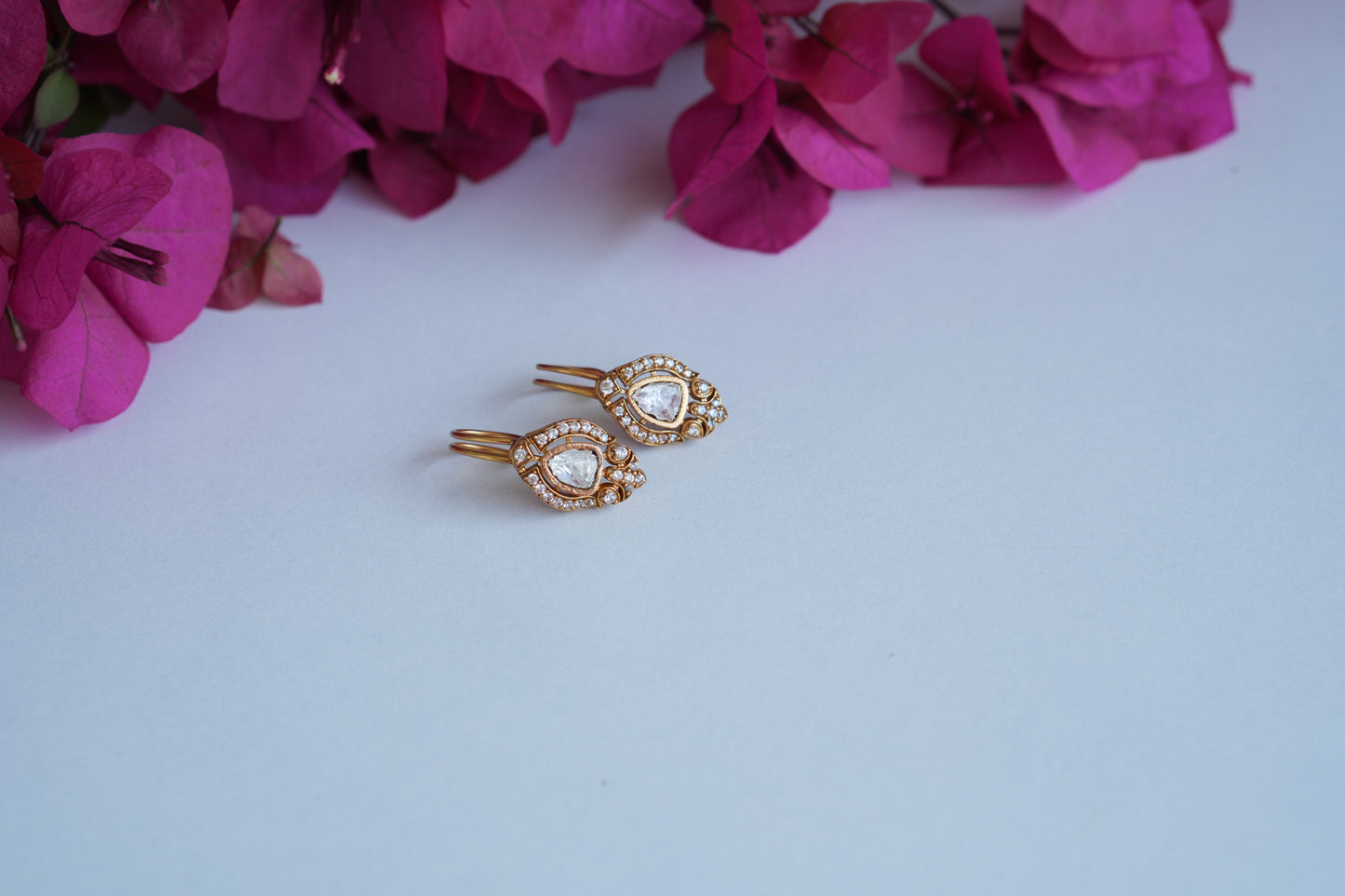 Polki Bugadi Earrings (1-5018)(B) - JEWELSTYLE
