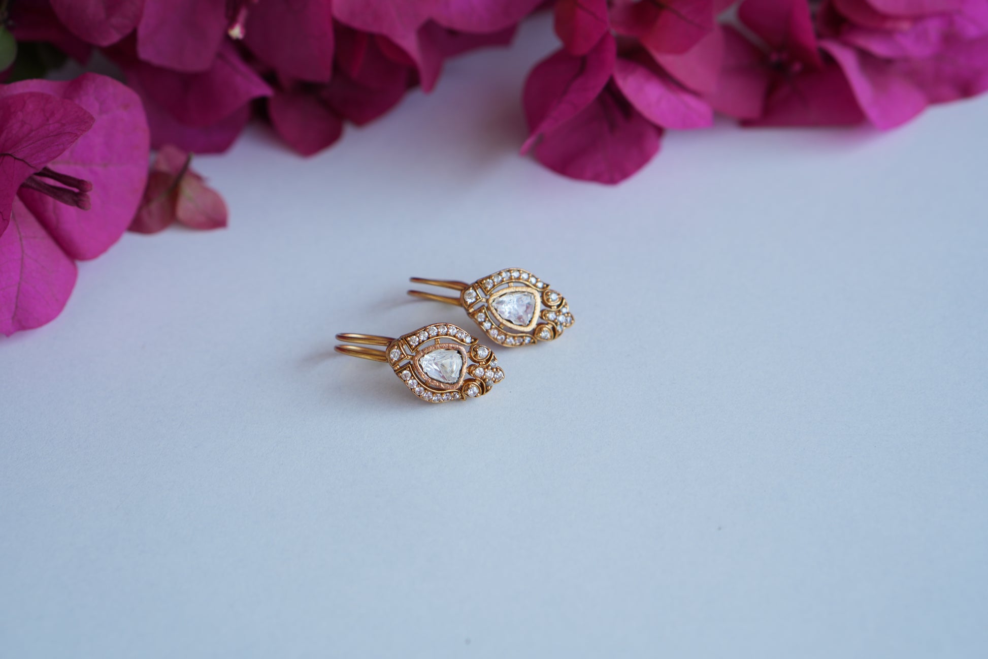 Polki Bugadi Earrings (1-5018)(B) - JEWELSTYLE