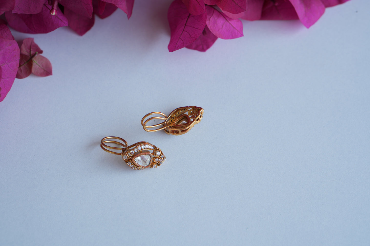 Polki Bugadi Earrings (1-5018)(B) - JEWELSTYLE
