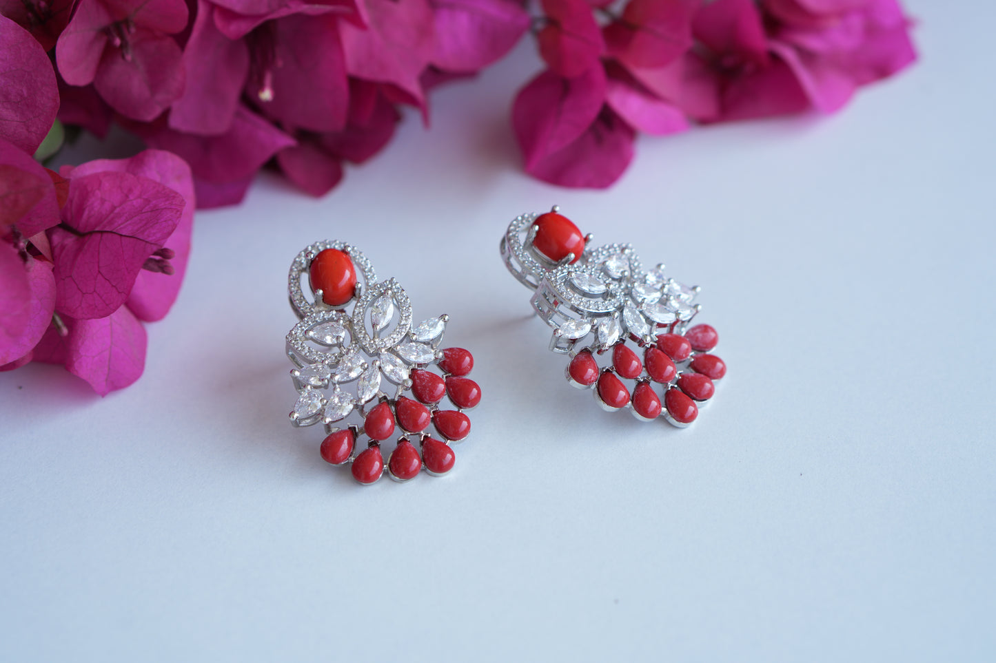 Ad  Stone Earrings (1-5010)(B) - JEWELSTYLE