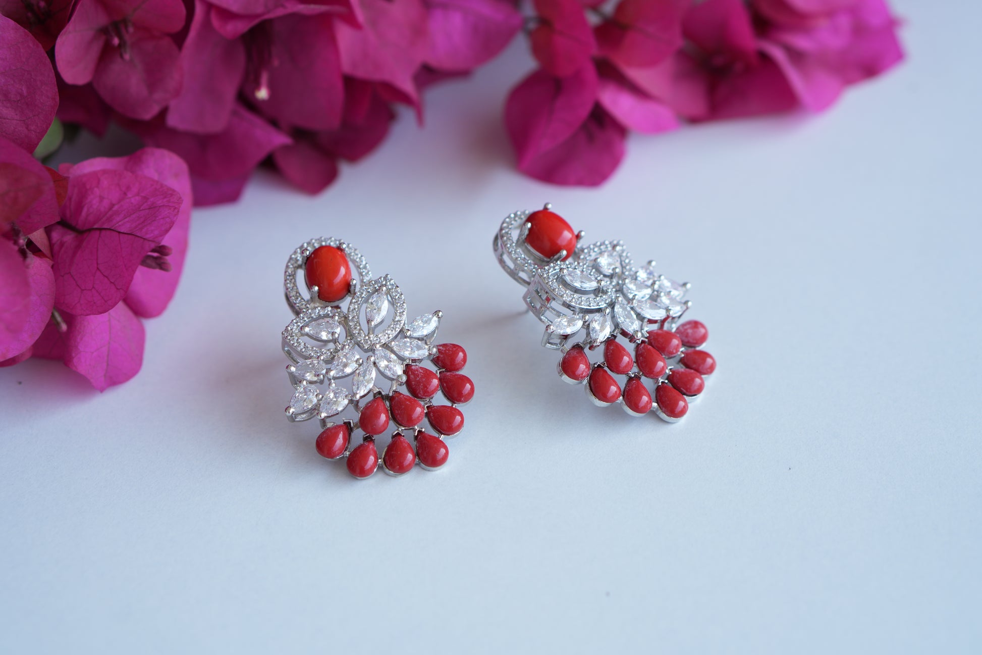 Ad  Stone Earrings (1-5010)(B) - JEWELSTYLE