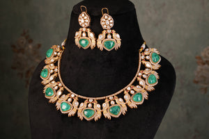 Polki Necklace Set (4-8384)(B)