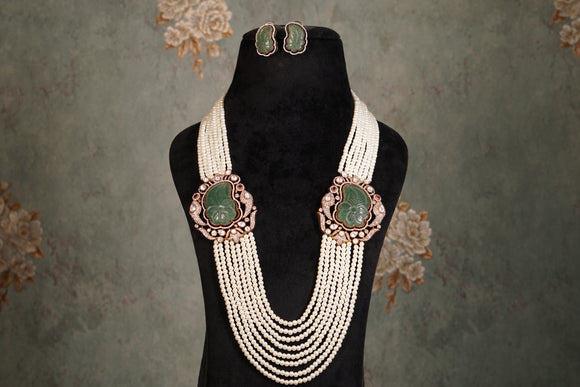 Polki Necklace Set (4-8385)(B)