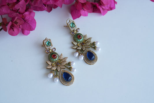 Polki Earrings (1-5011)(B) - JEWELSTYLE