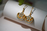 Kundan chand earrings (1-4141)(R)