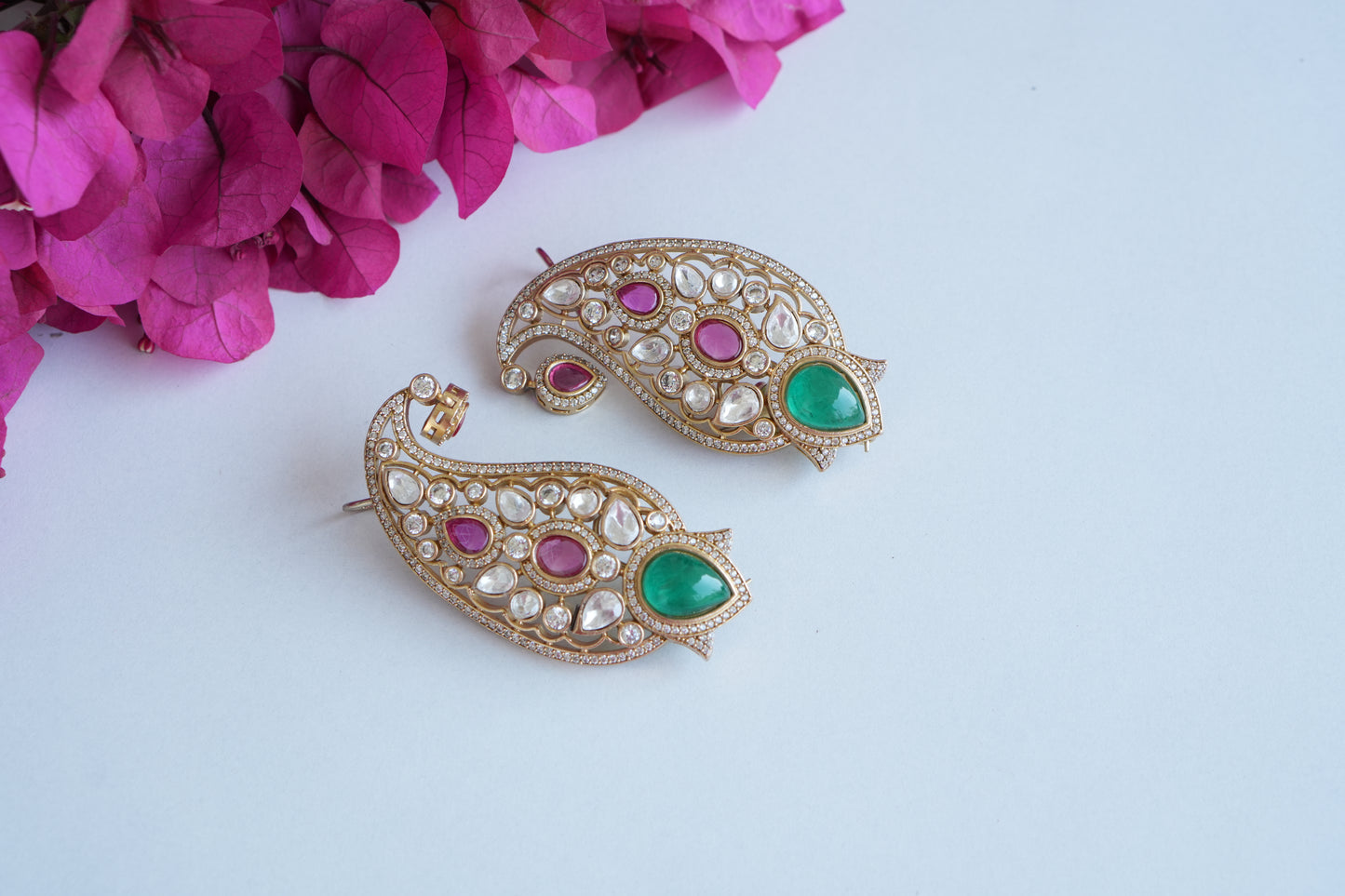 Polki Earcuff Earrings (1-5012)(B) - JEWELSTYLE