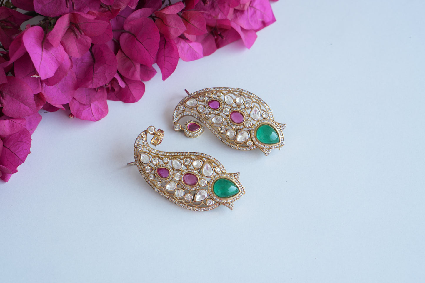 Polki Earcuff Earrings (1-5012)(B) - JEWELSTYLE