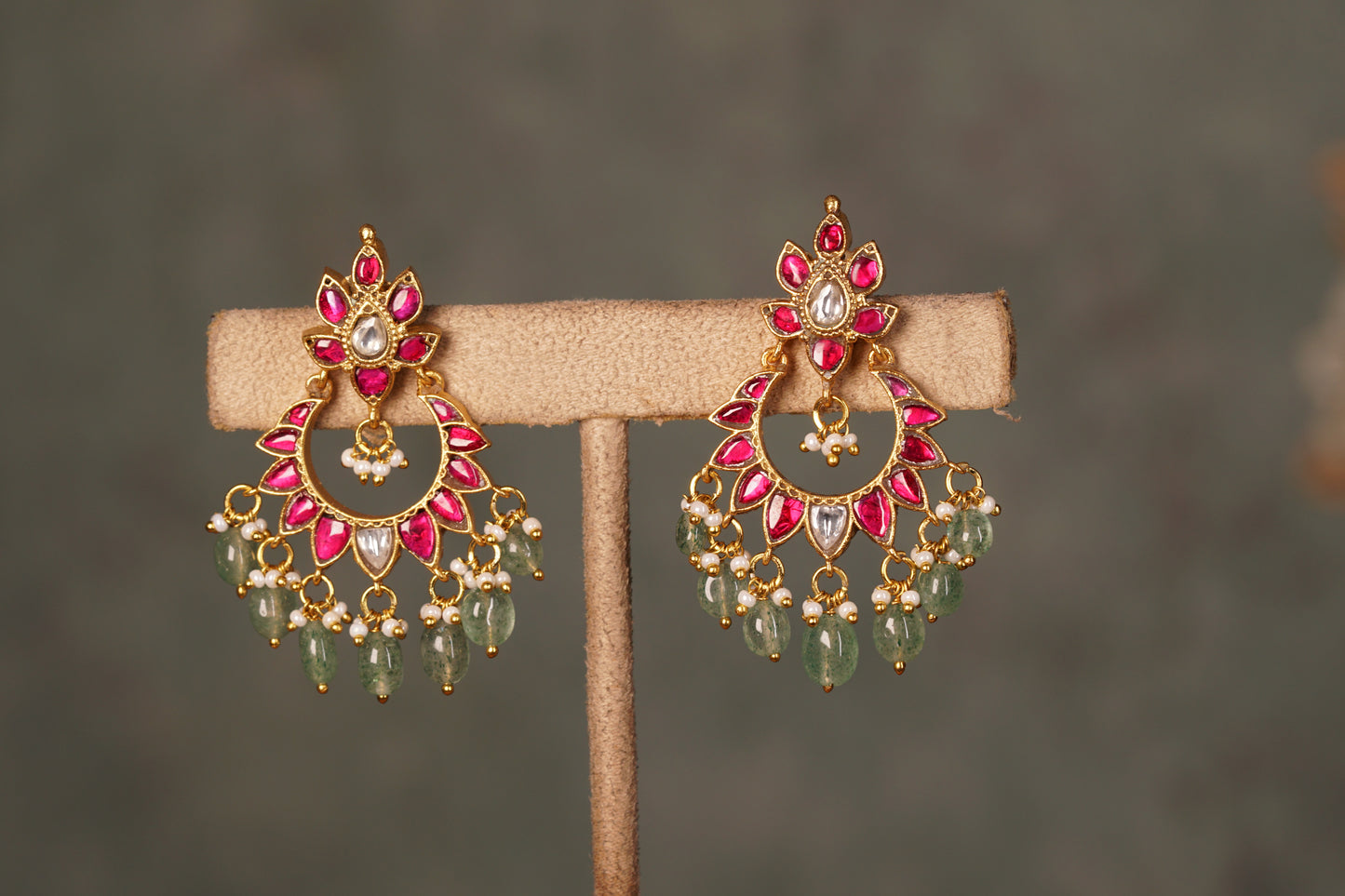Kundan Earrings (1-4553)(K)(preorder) - JEWELSTYLE
