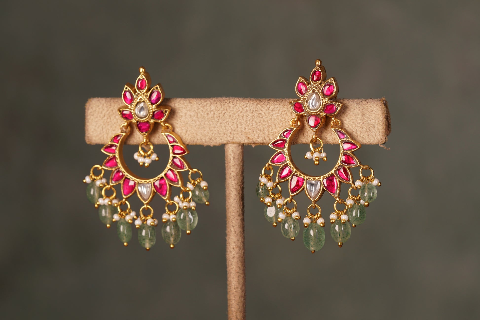 Kundan Earrings (1-4553)(K)(preorder) - JEWELSTYLE