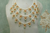 Kundan 3 Line Ranihaar Necklace (4-7910)(K)(offer piece)