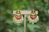 Kundan Chandbali earring (1-4307)(R)