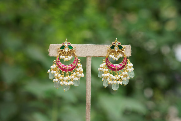 Kundan Chandbali earring (1-4307)(R)