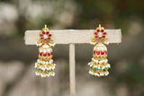Small Kundan jhumki (1-4305)(K)