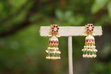 Small Kundan jhumki (1-4305)(K)