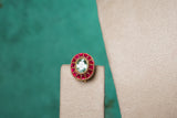 Ruby & Mint Stone Polki Choker Set (4-9528)(NEM)