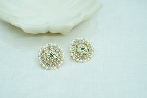Kundan studs (1-4306)(K)