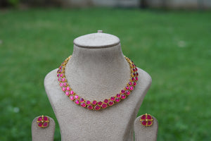 Kundan necklace set (4-5951)(R)