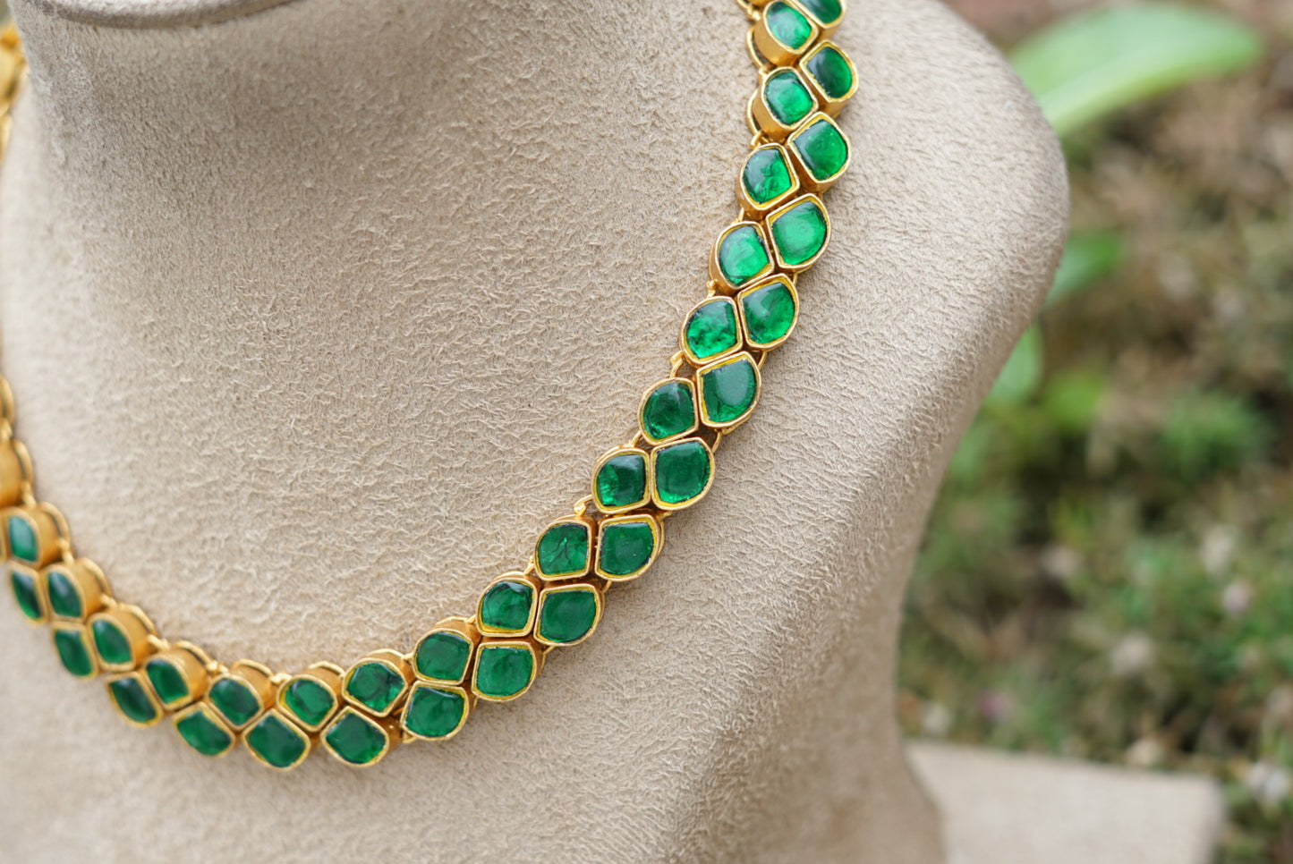 Kundan necklace set (4-5952)(R)(PREORDER)