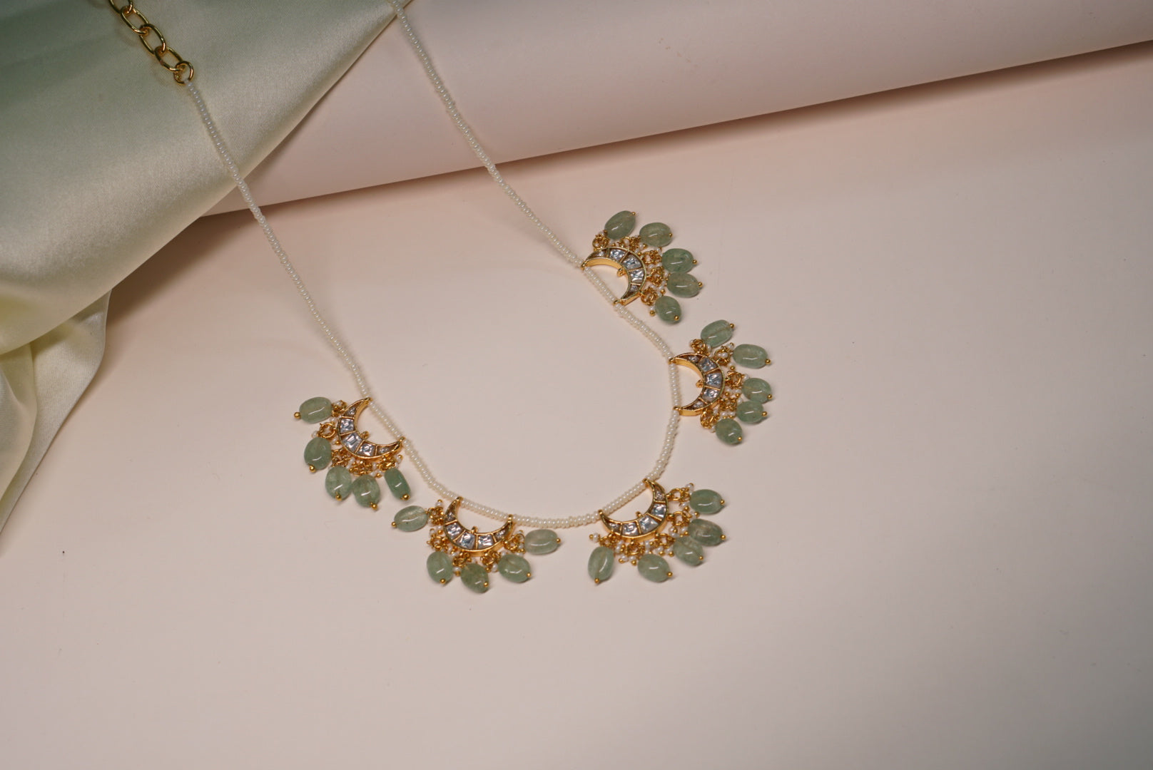 Kundan Necklace (4-7959) - JEWELSTYLE