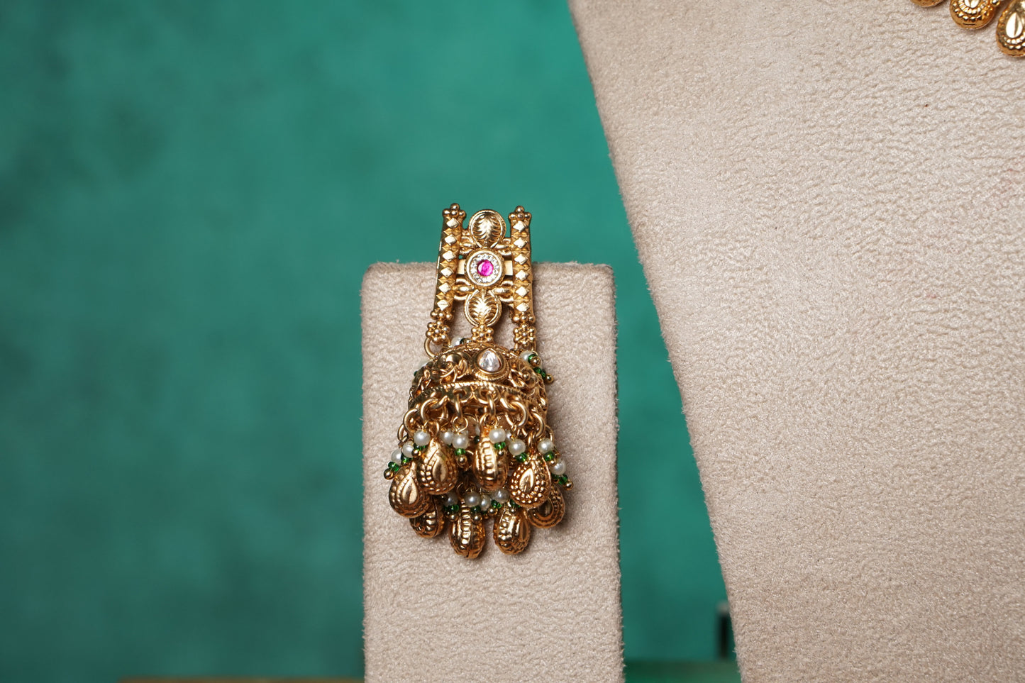 Antique gold Polki set (4-9530)(NEM)