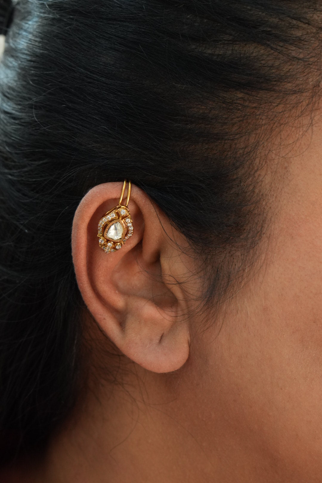 Polki Bugadi Earrings (1-5018)(B) - JEWELSTYLE