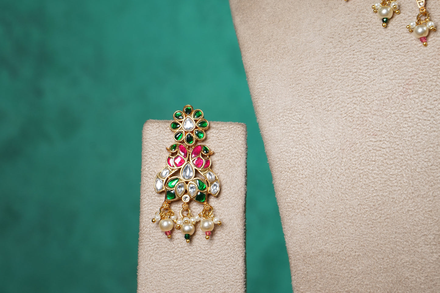 Kundan Necklace Set(4-9534)(NEM)