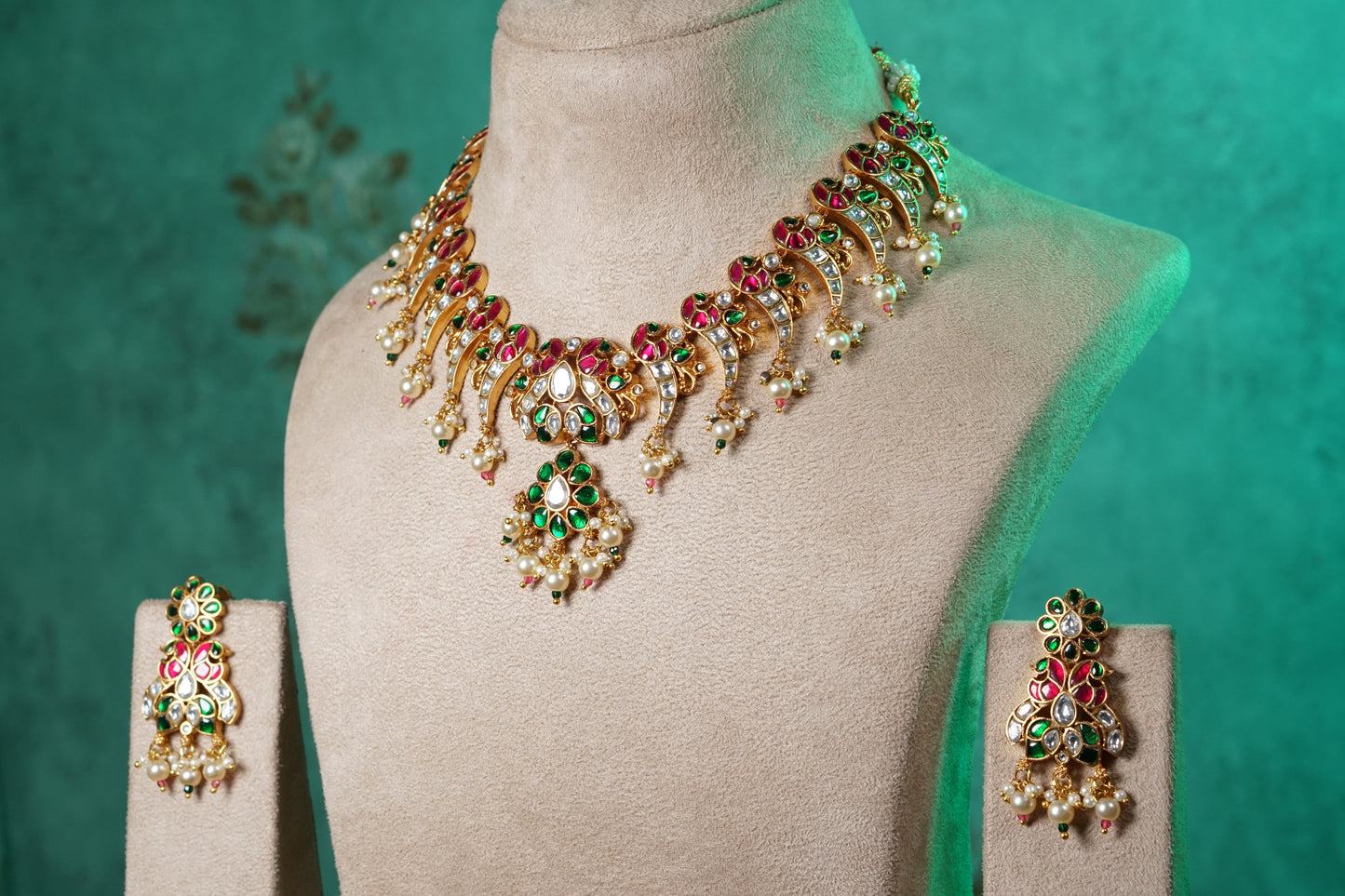 Kundan Necklace Set(4-9534)(NEM)