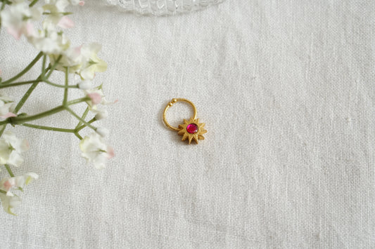 Kundan Septum Nosering (2-253)(Ak) - JEWELSTYLE