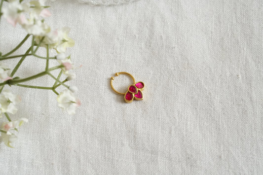 Kundan Septum Nosering (2-250)(Ak) - JEWELSTYLE