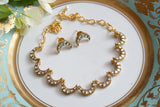 White polki chand necklace set(4-7723)(R)(preorder)