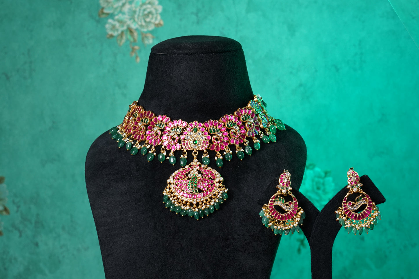 Kundan Necklace Set(4-9533)(NEM)