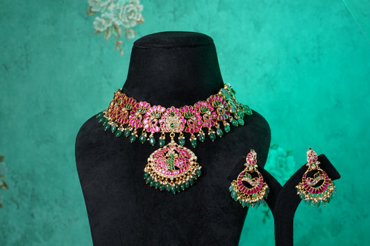 Kundan Necklace Set(4-9533)(NEM)