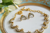 White polki chand necklace set(4-7723)(R)(preorder)