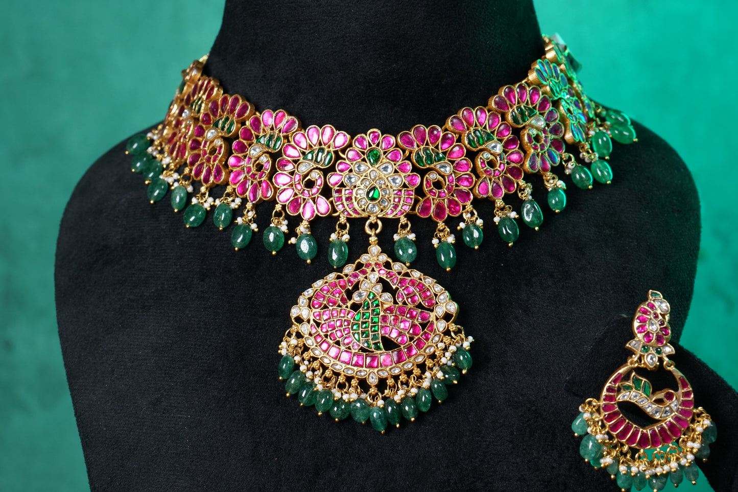 Kundan Necklace Set(4-9533)(NEM)