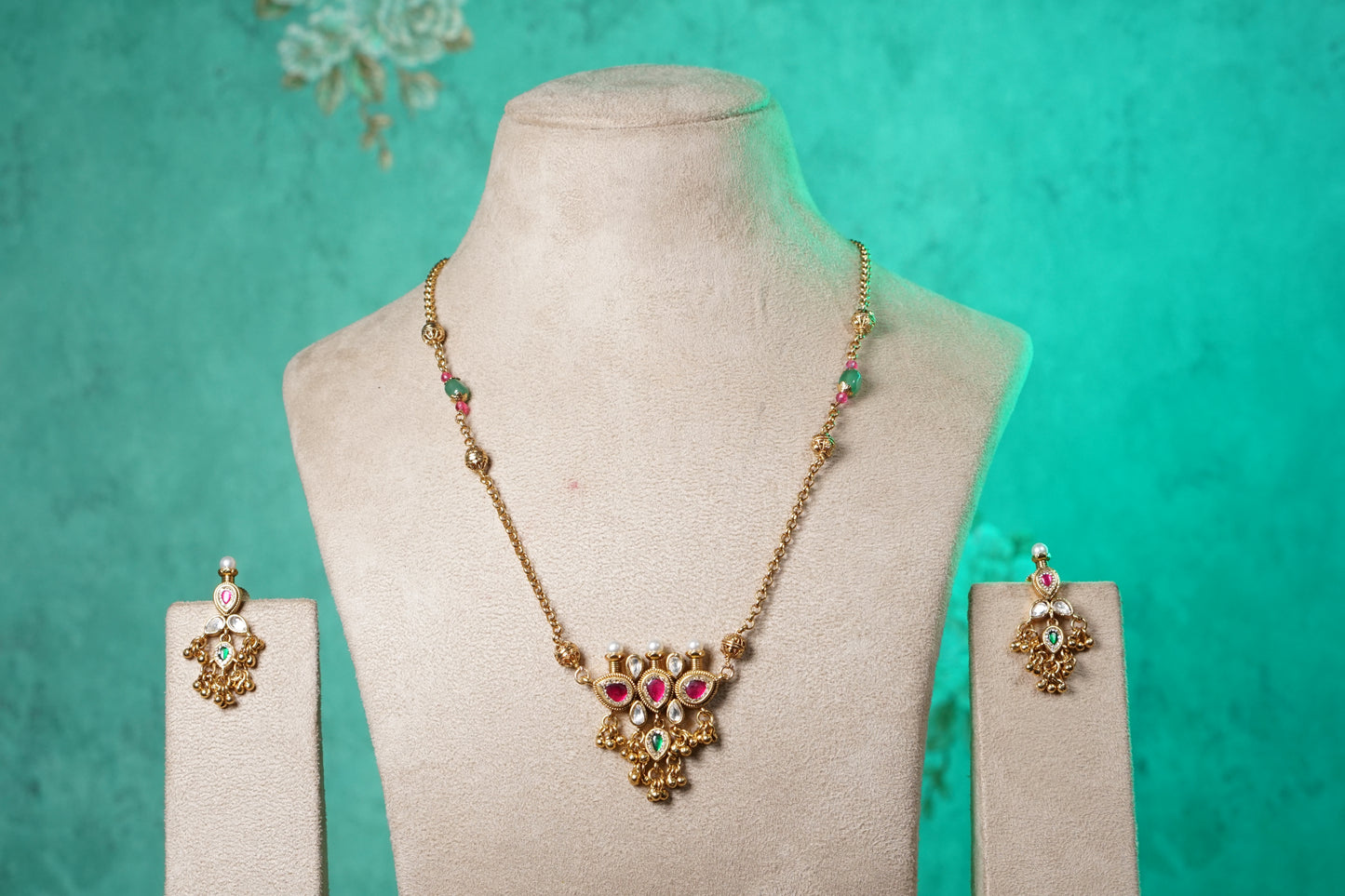 Kundan Pendant Set (4-9508)(EX)