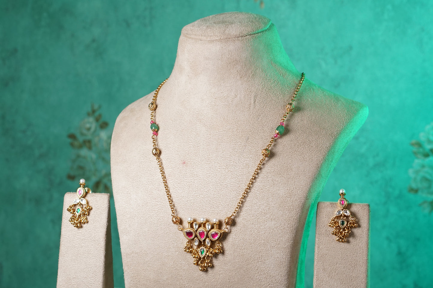 Kundan Pendant Set (4-9508)(EX)