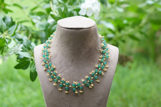 Flourite beads necklace (4-5618)(N) - JEWELSTYLE