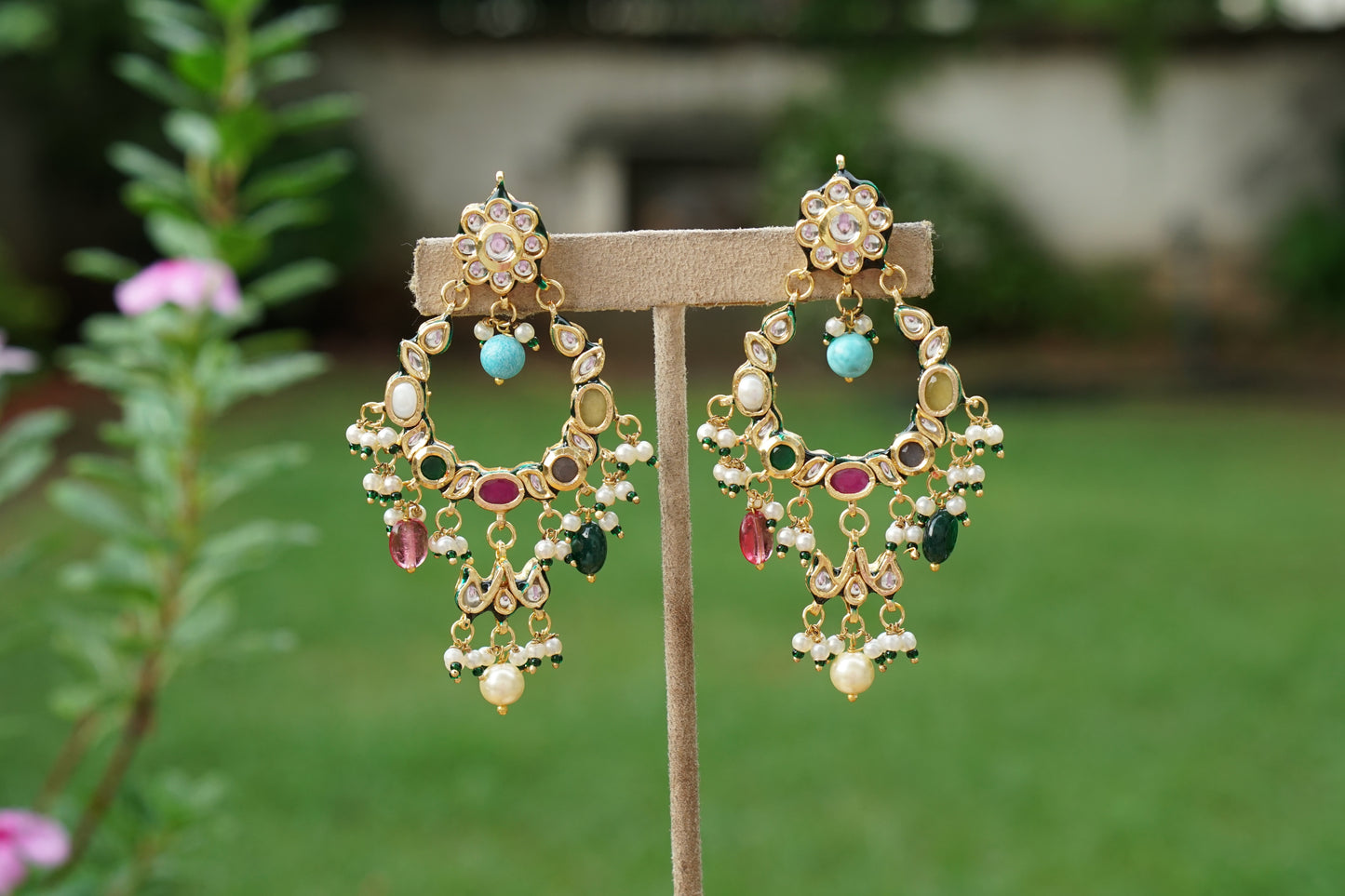 Kundan Earrings (1-5475)(EX)