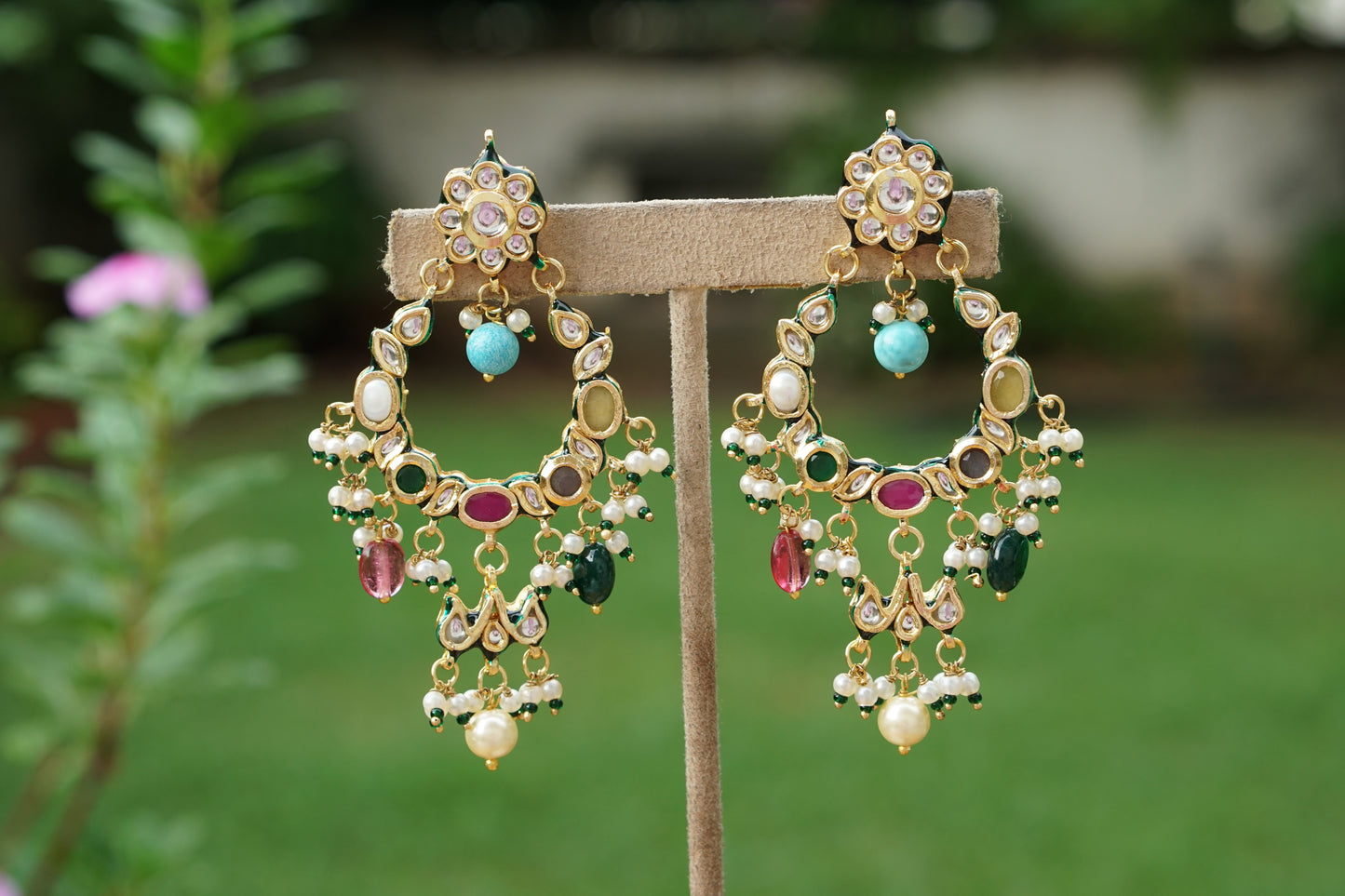 Kundan Earrings (1-5475)(EX)