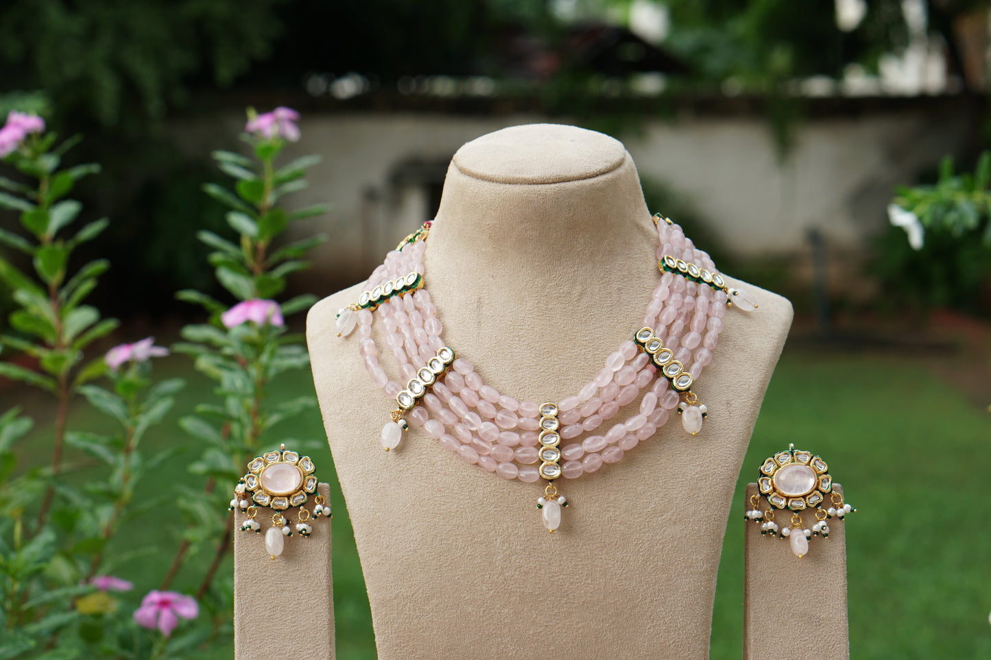 Kundan  Necklace Set (4-9514)(EX)