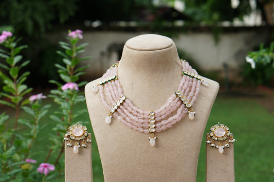 Kundan  Necklace Set (4-9514)(EX)
