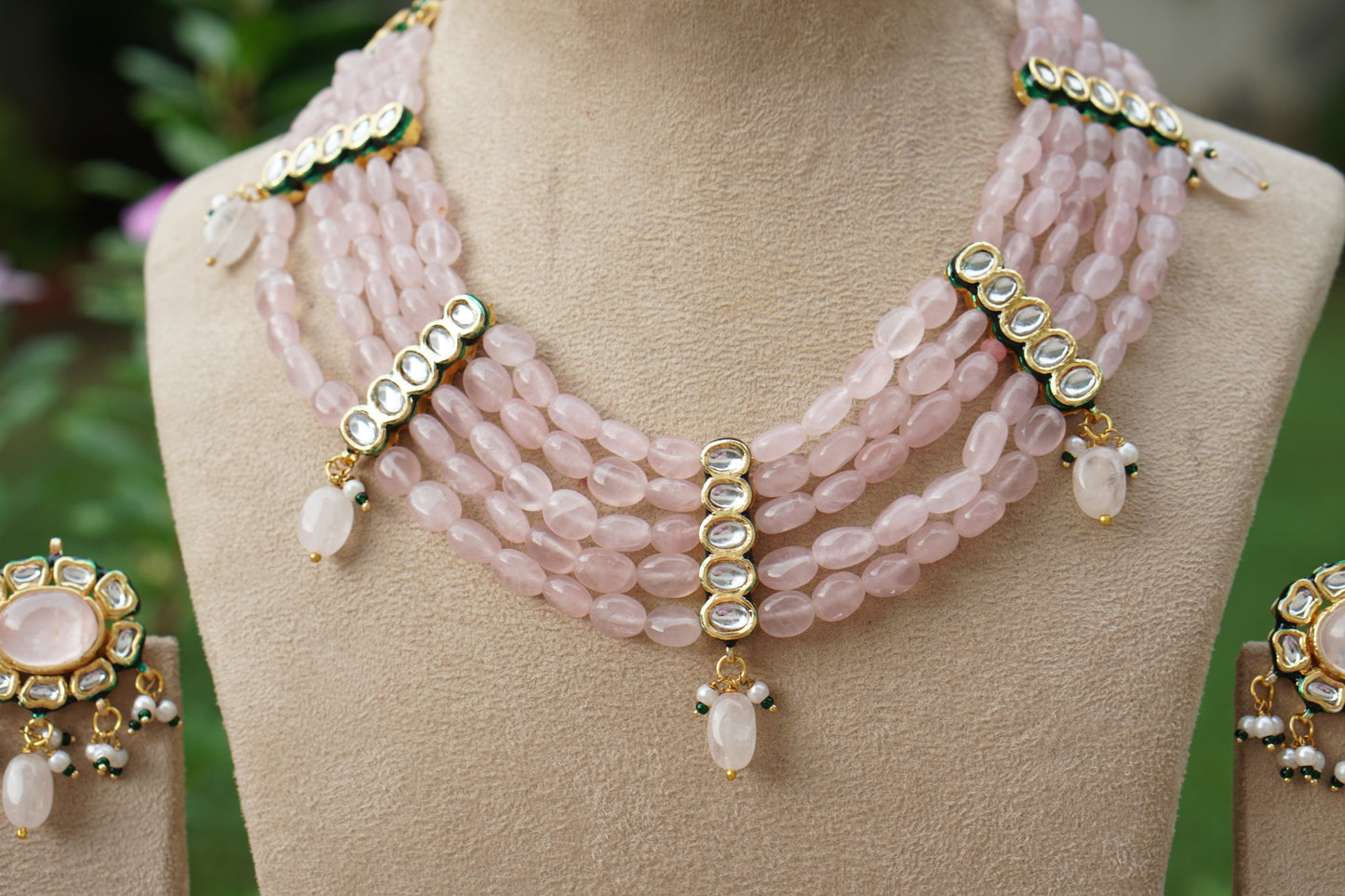 Kundan  Necklace Set (4-9514)(EX)
