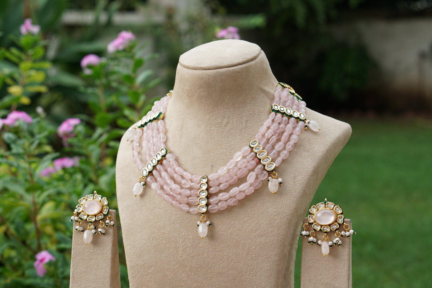 Kundan  Necklace Set (4-9514)(EX)