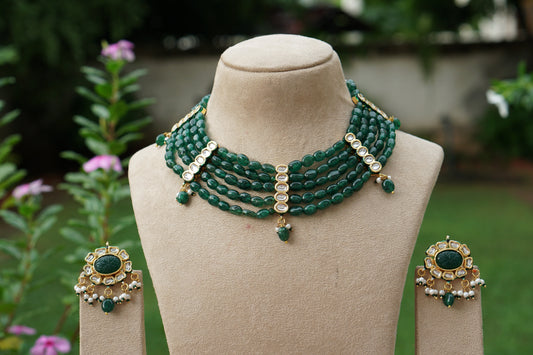 Kundan  Necklace Set (4-9515)(EX)