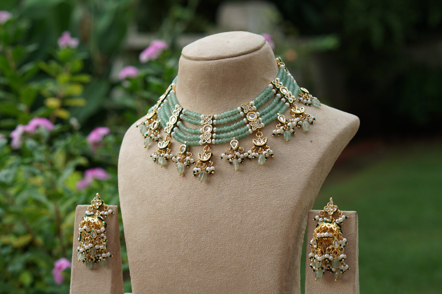 Kundan  Necklace Set (4-9516)(EX)